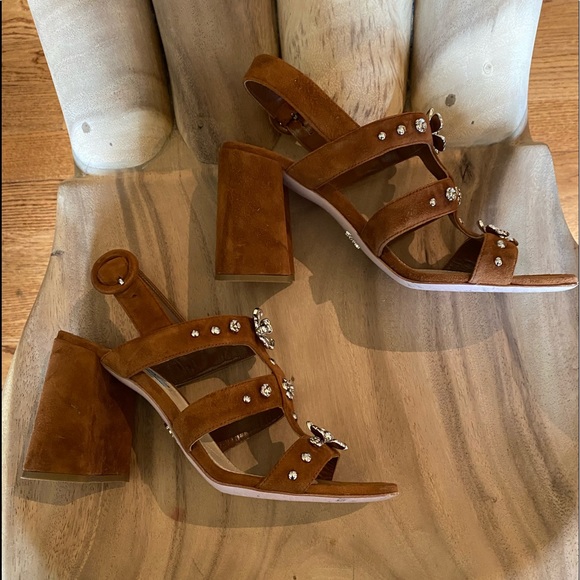 Prada Suede Slingback Sandal - Picture 7 of 11